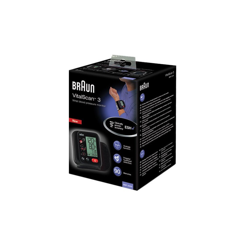 Braun VitalScan 3 Wrist Blood Pressure Monitor BBP 2200